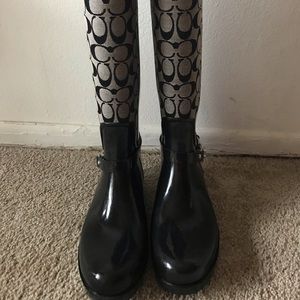 Coach rain boots